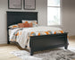 Lanolee Full Panel Bed with Mirrored Dresser