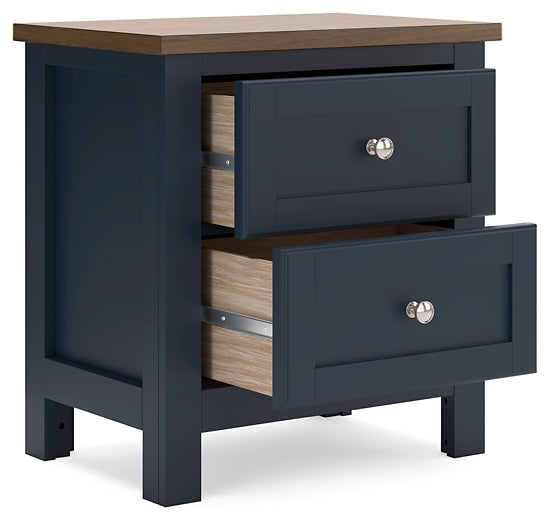 Landocken Twin Panel Bed with Nightstand