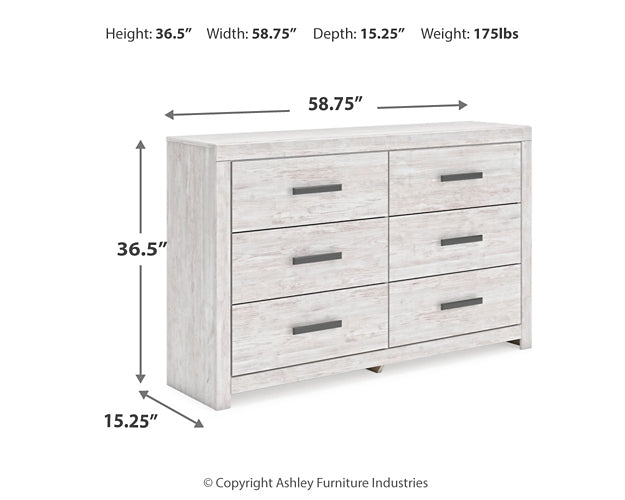 Cayboni Full Panel Bed with Dresser and 2 Nightstands