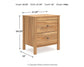 Bermacy Two Drawer Night Stand