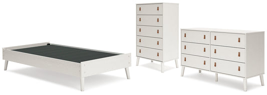 Aprilyn Twin Platform Bed with Dresser and Chest