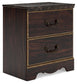 Glosmount Two Drawer Night Stand